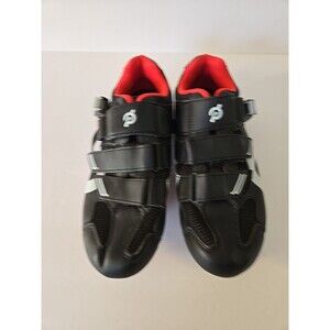 Size 6 Men / 8 Wom (EU 39) - Peloton Black Cycling Shoes with Cleats